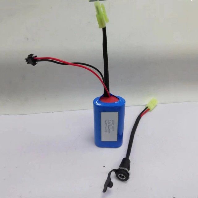 カスタム 18650 リオン電池 パック 2セル 連続 バレルコネクタ DC5521 女性
