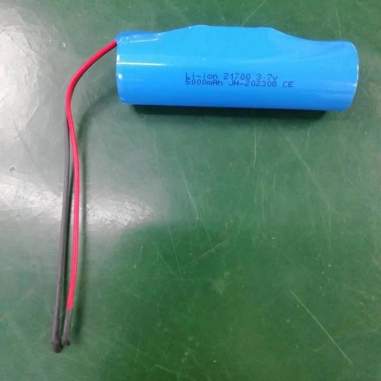3.7V 5000mAh 21700 パック PCBとリード 20 AWG 電子機器のために