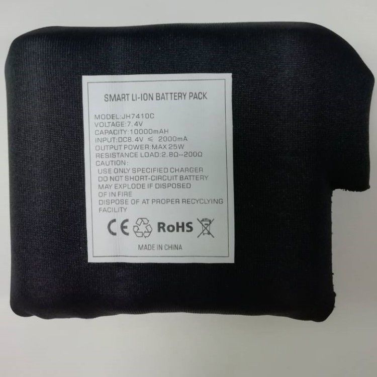 黒いダイビング衣装 7.4V 10000mah バッテリー 21700 2S2P 暖かいコート