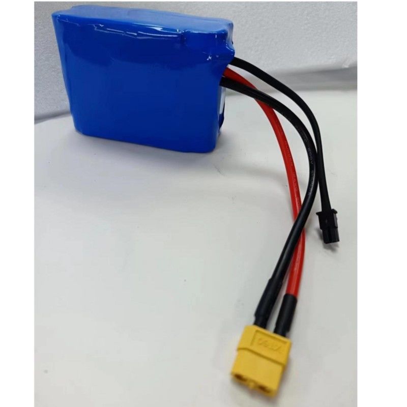 カスタム バッテリー パック 7.4V 16Ah 2S5P 18650 セル 3200mAh BMS 25A MX3.0 充電プラグ付き