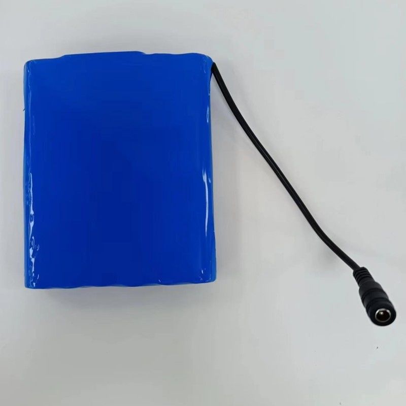 スリム 18650 バッテリーパック 6S2P 22.2V 5Ah DC 5.5x2.1mm コンネクタ BMS 上部
