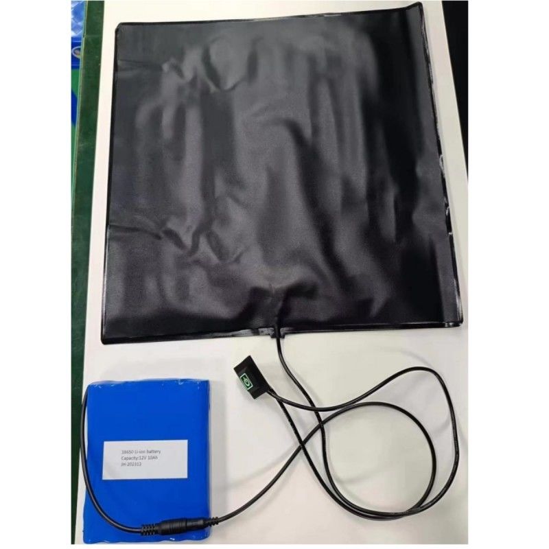 オーダーメイド 12V 10Ah バッテリーヒートパッド セット PVCパッド 35x35cm ピザ配送袋用