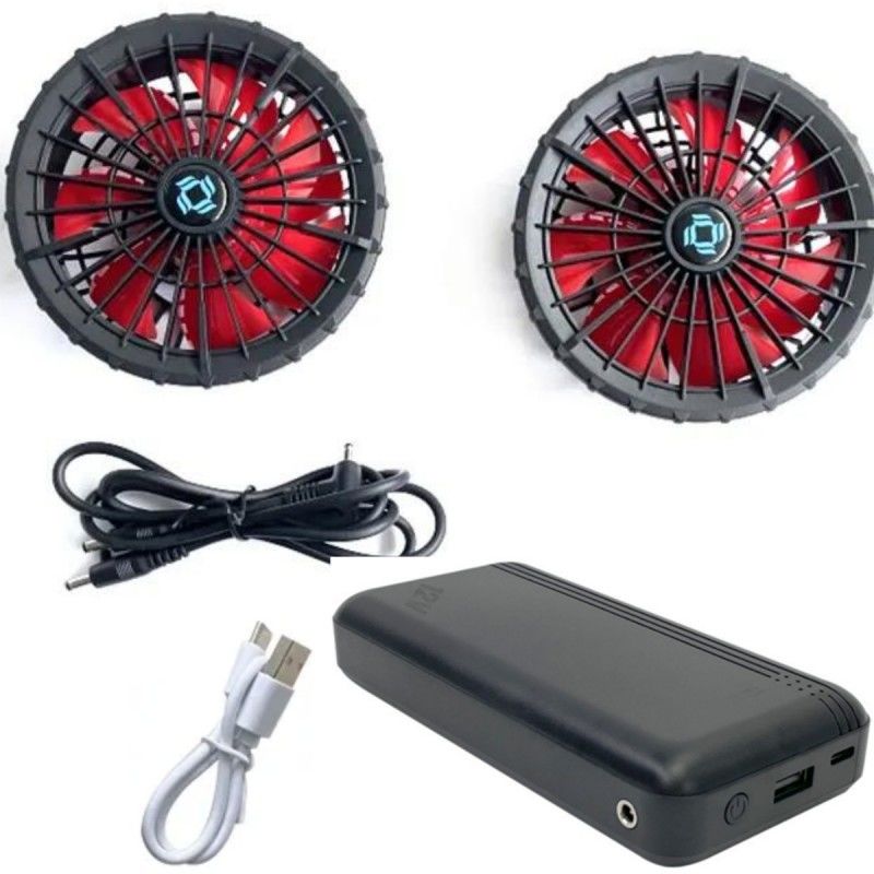 12v バッテリージャケット 冷却扇風機セット フルスピード 12時間 作業 冷却ジャケット ウェスト