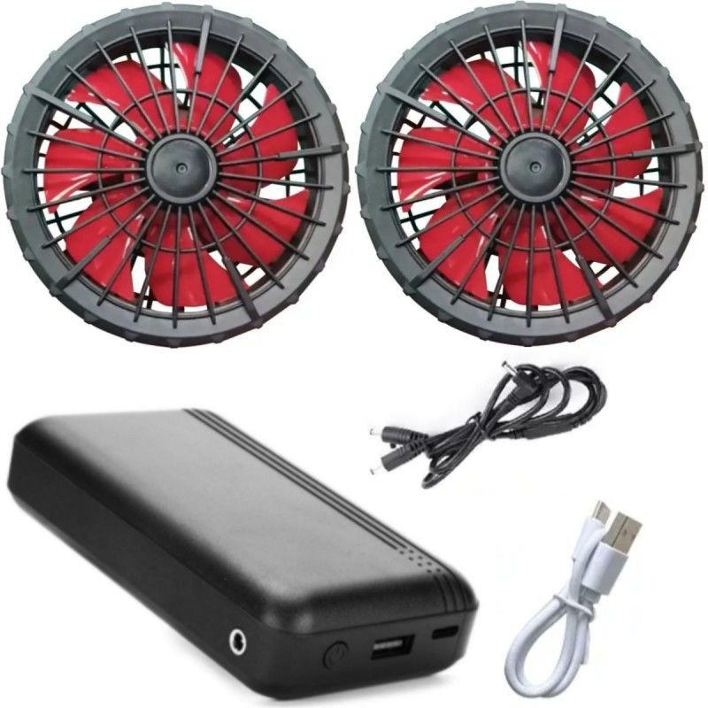 労働服 ジャケット 冷却扇風機 バッテリーセット 12V 10000mAh 中国製ブラシレスモーター