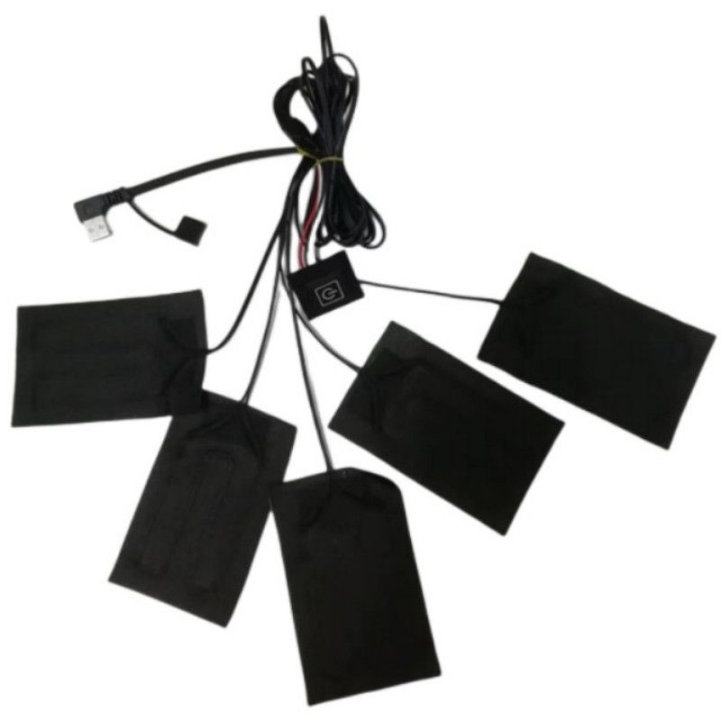 毛布 衣類 暖房パッド 5個 7x11cm 5 イン 1 5V USB 暖房パッド ウェスト