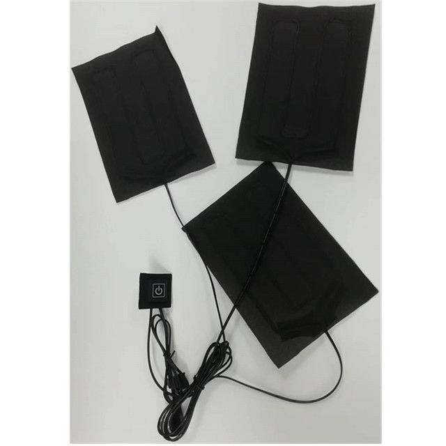 遠赤外線 衣料 暖房パッド 1つの5VUSBヒーターシートで3つ ジャケットのために