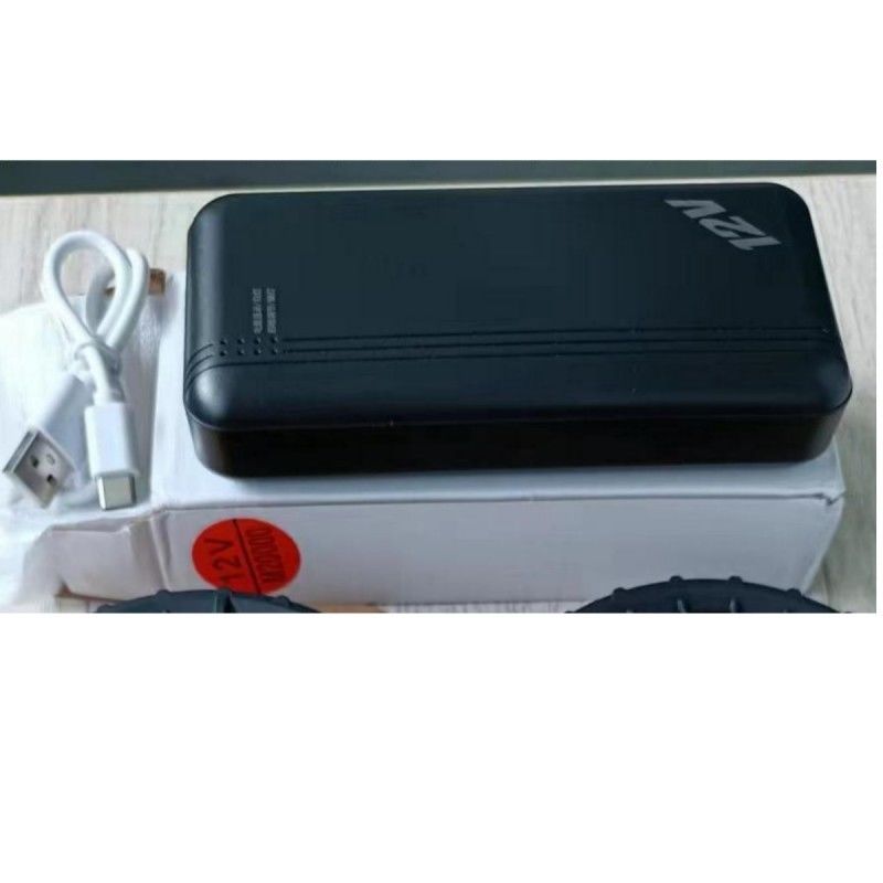 リイオン電池 パワーバンク 12V ファンの電池 20000mah 作業時間 10-12H エアコン服用