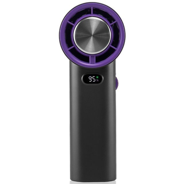 無段階速度調整 アイス冷却ファン 13000 RPM ブレードレス ポータブルハンドヘルドファン 3600mAh