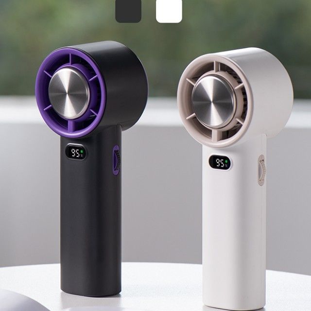 無段階速度調整 アイス冷却ファン 13000 RPM ブレードレス ポータブルハンドヘルドファン 3600mAh