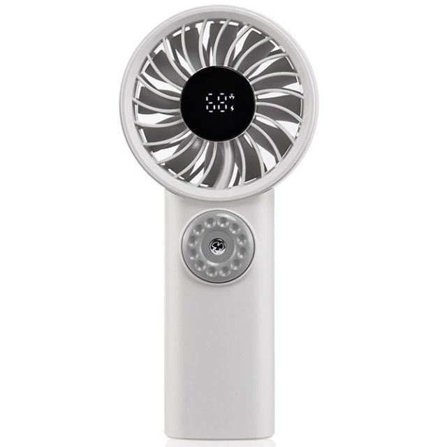 LEDデジタルディスプレイ バッテリー駆動 ハンドヘルドファン ハング ネックファン 電動ファン ハンドヘルド 折りたたみ 旅行用