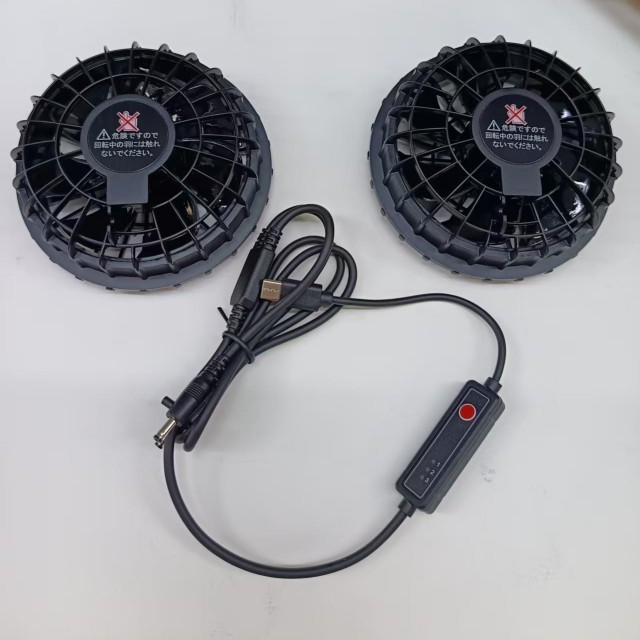 5V 空気冷却扇 2pcs タイプCプラグで外勤者のためのシャツ扇内側