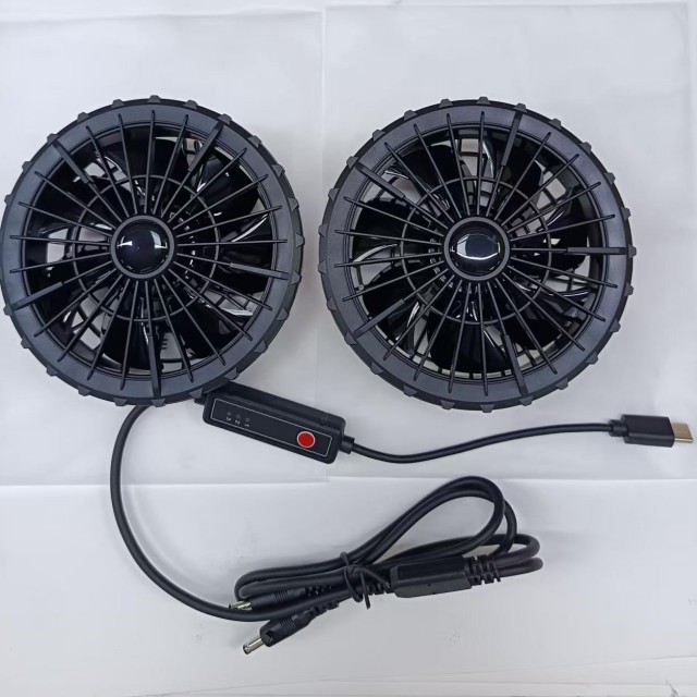 5V 空気冷却扇 2pcs タイプCプラグで外勤者のためのシャツ扇内側