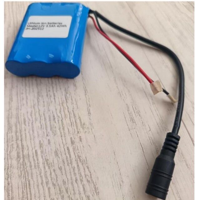 カスタム 11.1V 12V バッテリー パック 18650 3s1p 12V 3.5Ah バッテリー